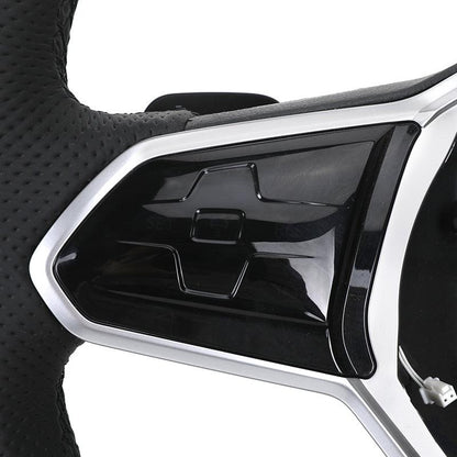 Custom Upgrade Volant Lenkrad Half Perforated Leather Steering Wheel for VW Golf 6 7 GTI MK7 Mk7.5 Polo Tiguan Jetta Passat B6 - YunLexus Custom Custom Steering Wheels for VW