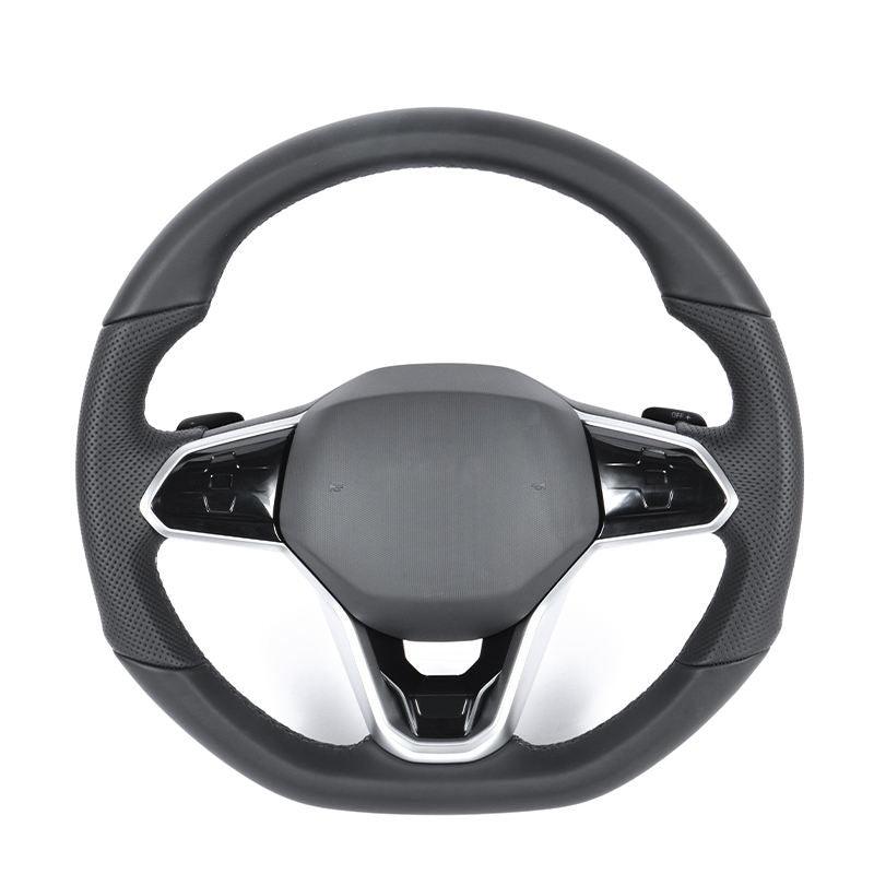 Custom Upgrade Volant Lenkrad Half Perforated Leather Steering Wheel for VW Golf 6 7 GTI MK7 Mk7.5 Polo Tiguan Jetta Passat B6 - YunLexus Custom Custom Steering Wheels for VW