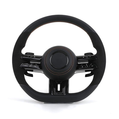 Custom Volant Lenkrad Alcantara Steering Wheel for Mercedes Benz W206 W177 W216 W213 W221 W222 W223 GLC X254 GLE W167 GLS X167 - YunLexus Custom Custom Steering Wheels for Mercedes