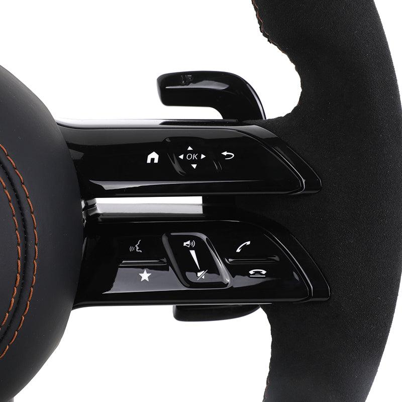 Custom Volant Lenkrad Alcantara Steering Wheel for Mercedes Benz W206 W177 W216 W213 W221 W222 W223 GLC X254 GLE W167 GLS X167 - YunLexus Custom Custom Steering Wheels for Mercedes