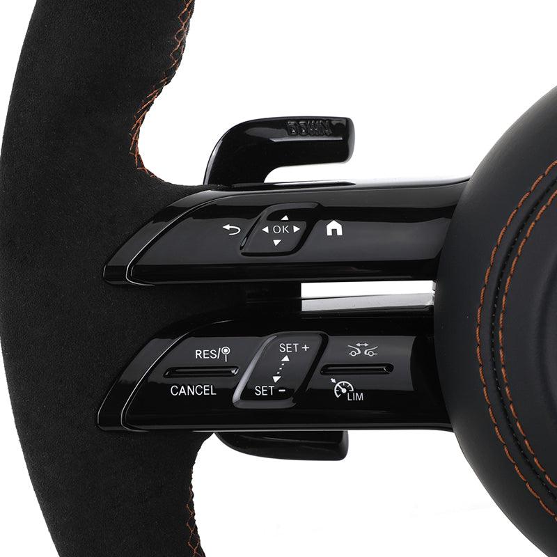 Custom Volant Lenkrad Alcantara Steering Wheel for Mercedes Benz W206 W177 W216 W213 W221 W222 W223 GLC X254 GLE W167 GLS X167 - YunLexus Custom Custom Steering Wheels for Mercedes