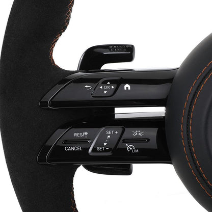 Custom Volant Lenkrad Alcantara Steering Wheel for Mercedes Benz W206 W177 W216 W213 W221 W222 W223 GLC X254 GLE W167 GLS X167 - YunLexus Custom Custom Steering Wheels for Mercedes