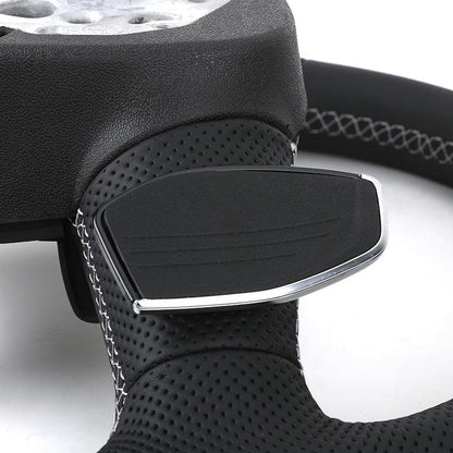 Custom Volant Lenkrad Flat Bottom Half Perforated Leather Steering Wheel for Audi RS TT TTRS RS3 RS4 RS5 RS6 RS7 R8 C8 Q5 B7 B8