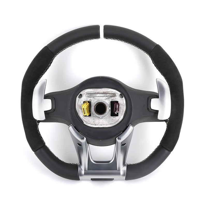 Custom Volant Lenkrad Half Alcantara Steering Wheel for Mercedes C E Class W204 X204 W205 CLA X118 C238 X253 GLC 63 C63 E63 AMG - YunLexus Custom Custom Steering Wheels for Mercedes