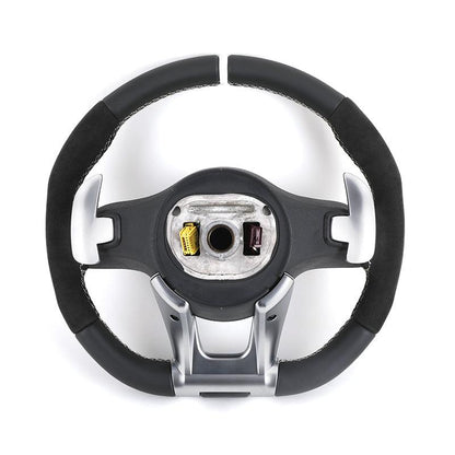 Custom Volant Lenkrad Half Alcantara Steering Wheel for Mercedes C E Class W204 X204 W205 CLA X118 C238 X253 GLC 63 C63 E63 AMG - YunLexus Custom Custom Steering Wheels for Mercedes