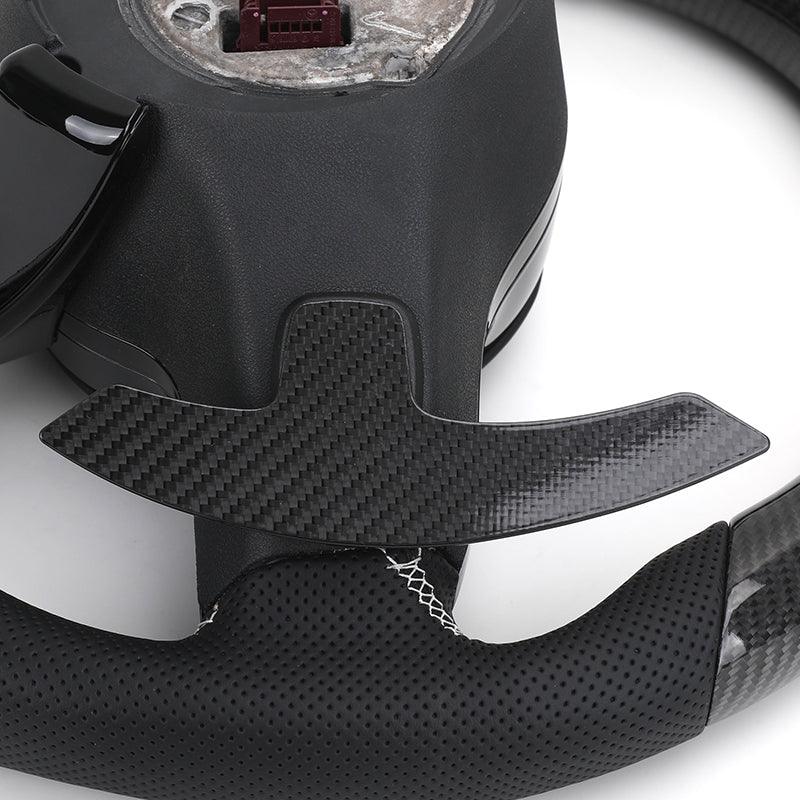 Custom Volante Glossy Black Carbon Steering Wheel for Mercedes Benz W204 W205 W207 W211 W212 W213 W221 W222 GLS CLS C63 AMG GT - YunLexus Custom Custom Steering Wheels for Mercedes