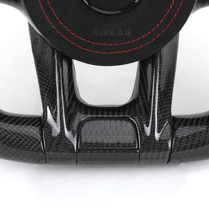 Custom Volante Lenkrad Carbon Paddle Half Alcantara LED Steering Wheel for Mercedes W205 W221 Gle Coupe W166 C292 W463 W447 Vito - YunLexus Custom Custom Steering Wheels for Mercedes