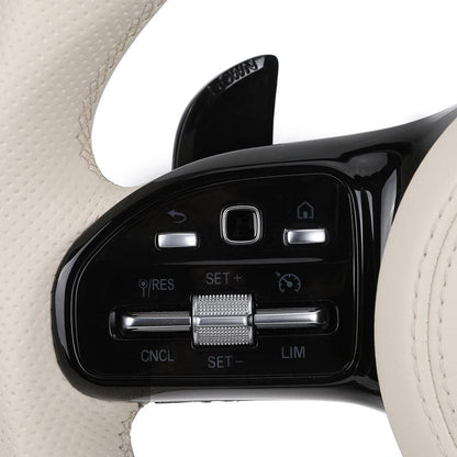 Custom Volante Lenkrad Half Leather Carbon Steering Wheel for Mercedes Benz C250 W164 W177 GLK GLC63 GLS X167 GLC GLE Coupe AMG - YunLexus Custom Custom Steering Wheels for Mercedes