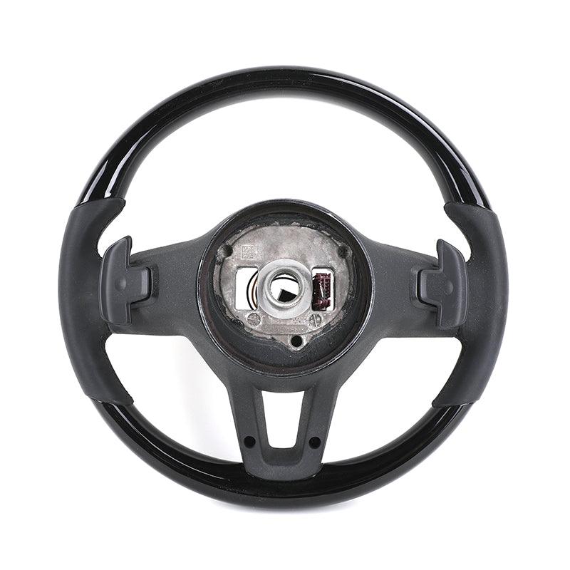Custom Volante White Button Black Leather Wooden Steering Wheel for Mercedes Benz C Class W205 C205 W247 W177 W253 W188 W293 - YunLexus Custom Custom Steering Wheels for Mercedes
