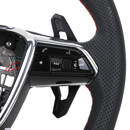 Customizable S Line Volante Lenkrad Flat Bottom Half Leather Steering Wheel for Audi A3 A6 C7 R8 RS3 S3 A7 RS6 A4 B9 B8 TT R8 A8