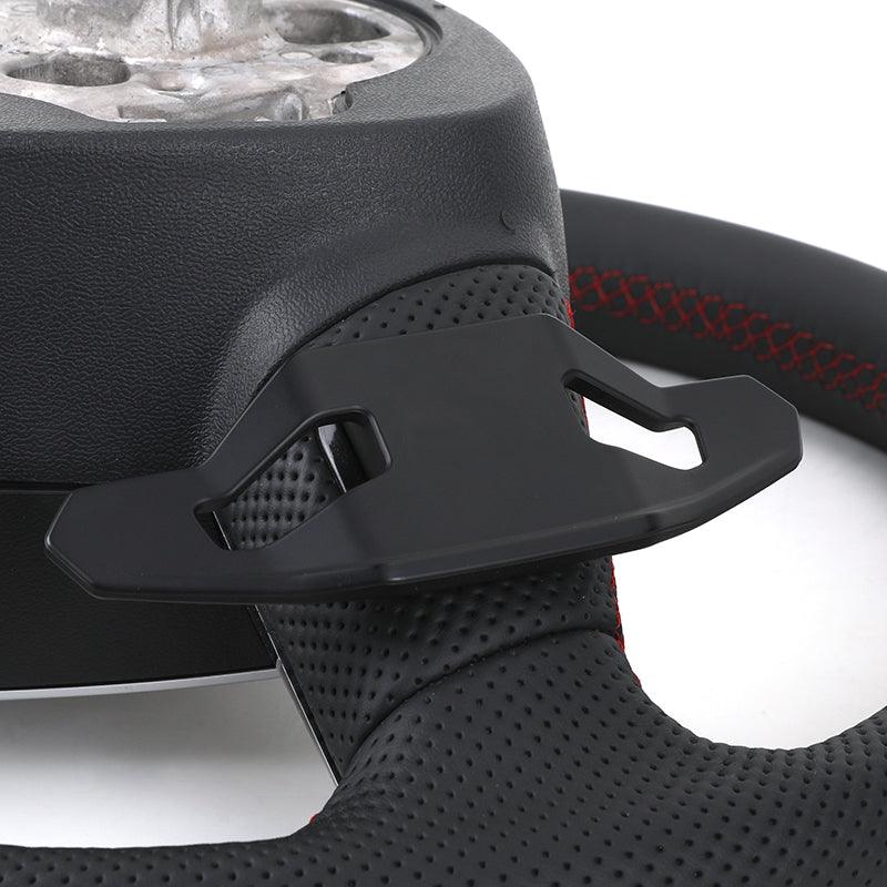 Customizable S Line Volante Lenkrad Flat Bottom Half Leather Steering Wheel for Audi A3 A6 C7 R8 RS3 S3 A7 RS6 A4 B9 B8 TT R8 A8