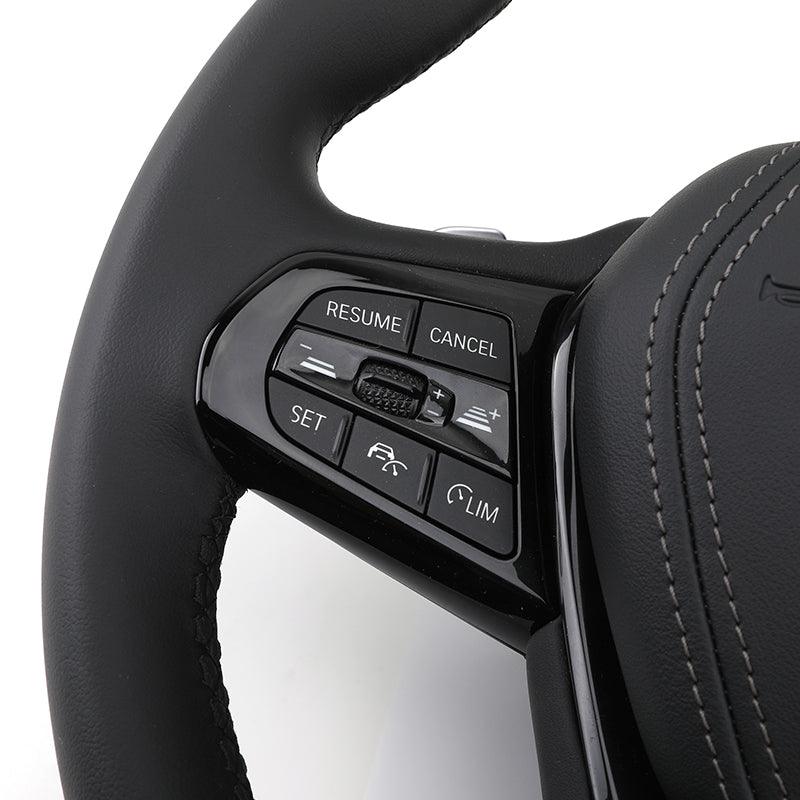 Customizable Stylish Leather Wrapped Car Steering Wheel for BMW 5 7 Series X7 G38 G12 G07 G30 G20 G80 G21 G81 G21 G22 G82 G30 - YunLexus