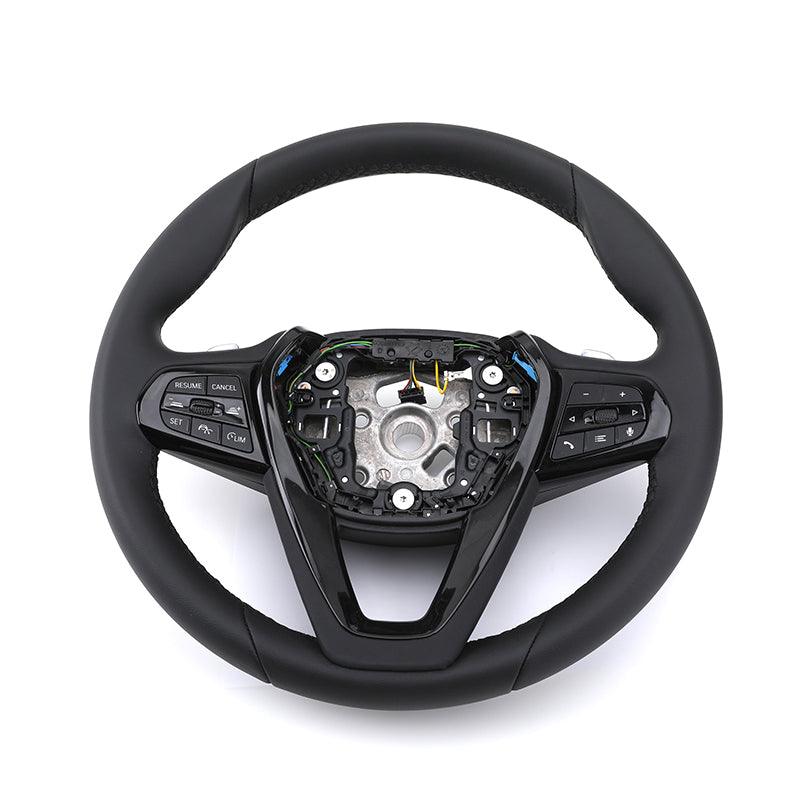 Customizable Stylish Leather Wrapped Car Steering Wheel for BMW 5 7 Series X7 G38 G12 G07 G30 G20 G80 G21 G81 G21 G22 G82 G30 - YunLexus