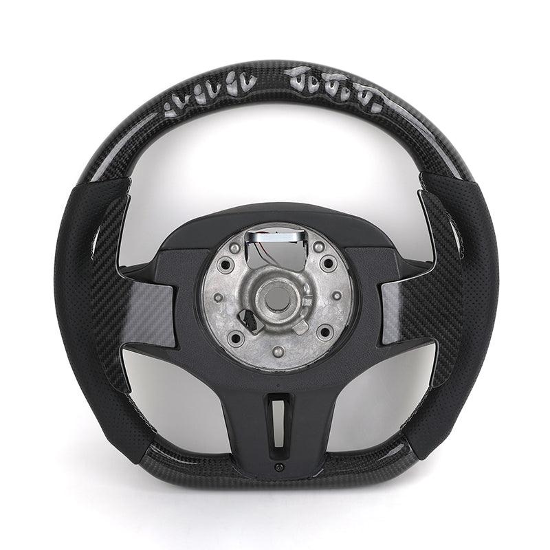 Customized Carbon Fiber Paddle Shifter Perforated Leather M Sport LED Steering Wheel for BMW G20 G30 G11 G80 M3 F80 M5 F90 M4 - YunLexus
