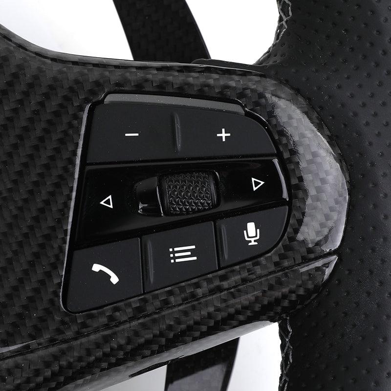 Customized Carbon Fiber Paddle Shifter Perforated Leather M Sport LED Steering Wheel for BMW G20 G30 G11 G80 M3 F80 M5 F90 M4 - YunLexus