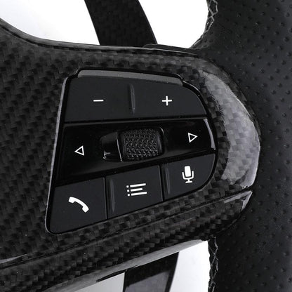 Customized Carbon Fiber Paddle Shifter Perforated Leather M Sport LED Steering Wheel for BMW G20 G30 G11 G80 M3 F80 M5 F90 M4 - YunLexus