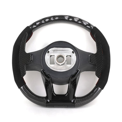 Customized Gloss Black Carbon Fiber Shift Paddle Alcantara Leather Steering Wheel for Mercedes Benz Cls63 GLB Sl R230 W210 W220 - YunLexus Custom Custom Steering Wheels for Mercedes