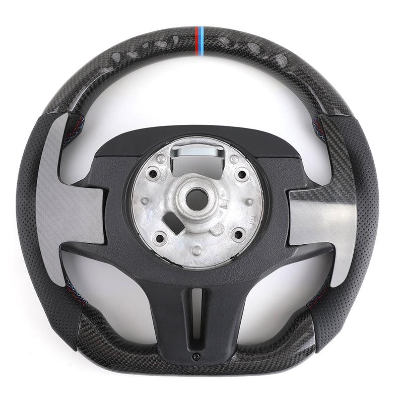Ergonomic Design M Sport Carbon Fiber Car Steering Wheel for BMW F10 F30 F01 X5 F15 E70 F32 E90 E92 E60 E46 F20 G30 G20 M5 M3 M6 - YunLexus