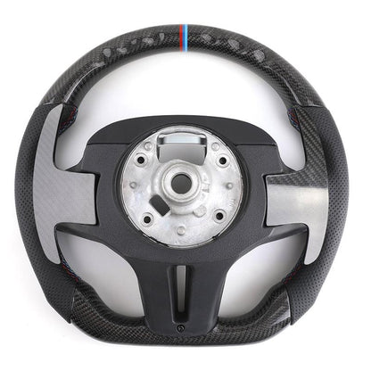 Ergonomic Design M Sport Carbon Fiber Car Steering Wheel for BMW F10 F30 F01 X5 F15 E70 F32 E90 E92 E60 E46 F20 G30 G20 M5 M3 M6 - YunLexus