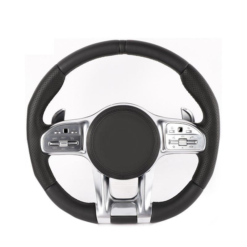 Facelift Leather Carbon Fiber Steering Wheel for Mercedes Benz Mercedes-Benz GLE CLA 45 C63 C43 E63 AMG GT W212 W204 W205 W213 - YunLexus Custom Custom Steering Wheels for Mercedes
