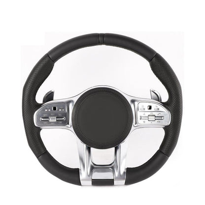 Facelift Leather Carbon Fiber Steering Wheel for Mercedes Benz Mercedes-Benz GLE CLA 45 C63 C43 E63 AMG GT W212 W204 W205 W213 - YunLexus Custom Custom Steering Wheels for Mercedes