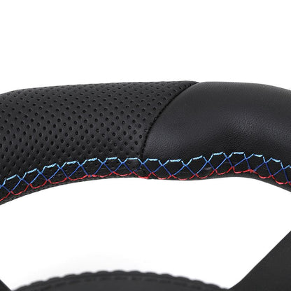 Flat Bottom Full Leather LED M Sport Steering Wheel for BMW F10 F15 F20 F22 F30 F32 X5 E70 X6 E71 E90 E92 F80 F82 F87 F90 M8 F92 - YunLexus