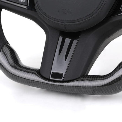 Half Perforated Leather Carbon LED Steering Wheel for BMW G12 G20 G30 G32 G80 G81 M4 F82 G82 M5 F90 X3M F87 X5m F85 M4 F82 M340i - YunLexus