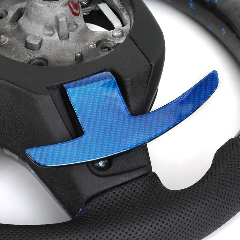 Half Perforated Leather Forged Carbon LED Steering Wheel for BMW G Series G11 G12 G20 G21 M3 G80 G81 M4 G82 G83 G30 G31 G32 G01 - YunLexus