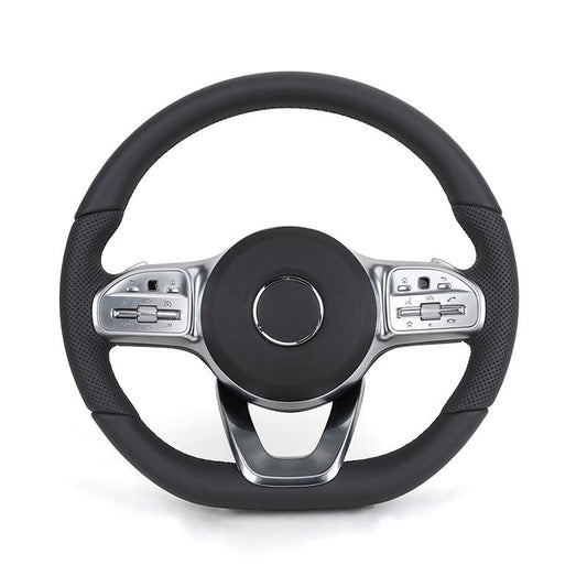 Half Perforated Leather Sport Steering Wheel for Mercedes Benz W205 W211 W212 A207 C207 W213 S213 A238 C238 W463 G63 C190 AMG GT