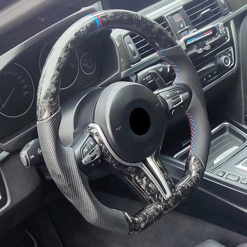 M Performance Forged Carbon Fiber Perforated Leather Steering Wheel for BMW 3 5 Series F10 F20 F30 F32 F07 X5 E70 E71 M3 M4 M5 - YunLexus