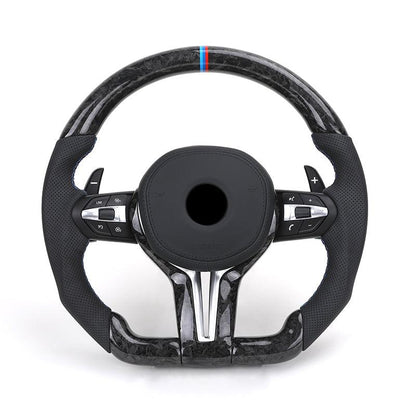 M Performance Forged Carbon Fiber Perforated Leather Steering Wheel for BMW 3 5 Series F10 F20 F30 F32 F07 X5 E70 E71 M3 M4 M5 - YunLexus