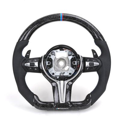 M Performance Forged Carbon Fiber Perforated Leather Steering Wheel for BMW 3 5 Series F10 F20 F30 F32 F07 X5 E70 E71 M3 M4 M5 - YunLexus