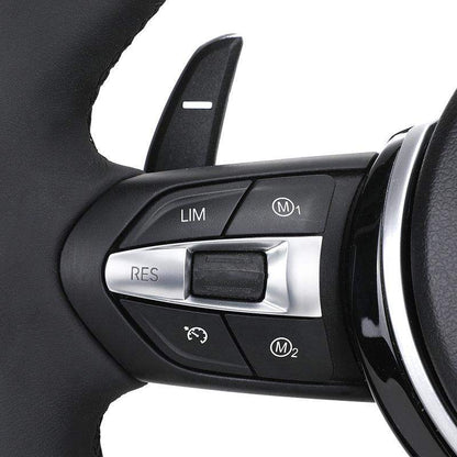 M Sport Glossy Black Carbon Fiber Trim Leather Steering Wheel for BMW F07 F10 F20 F30 F32 G12 G20 G30 M3 F80 M4 M5 X5 E70 E90 - YunLexus