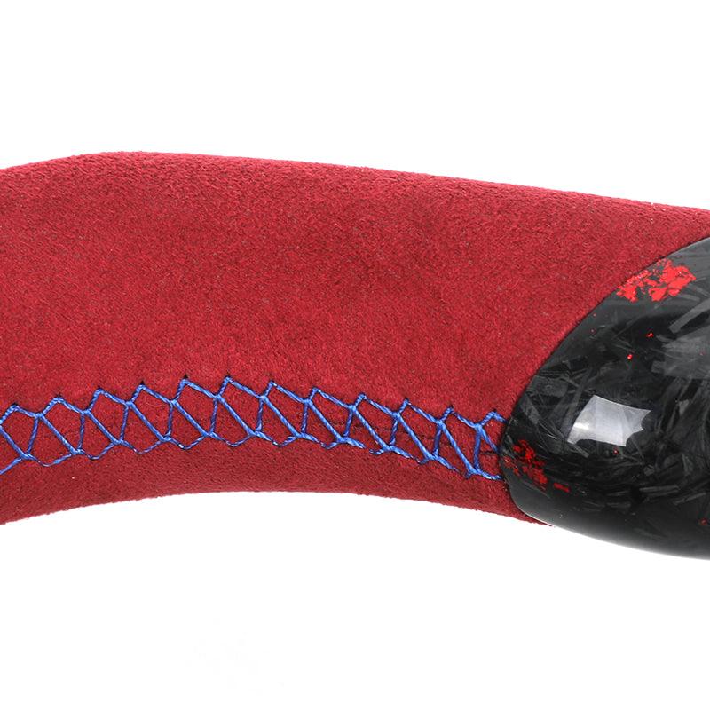M Sport Red Color Half Alcantara Forged Carbon Steering Wheel for BMW 1 Series F40 E60 F10 M5 F11 F30 M4 F82 X3M F97 F90 F80 - YunLexus