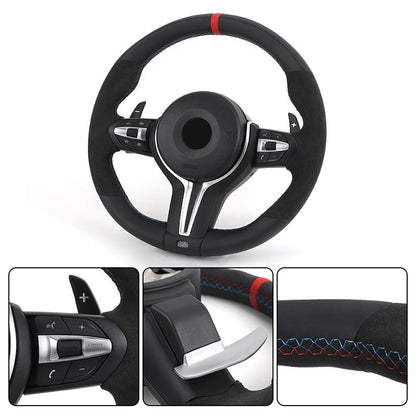 M Sport Volant Lenkrad Half Alcantara Steering Wheel for BMW F10 F20 F21 F22 F30 F31 F32 F33 F34 F35 F36 F07 F12 F13 M4 M3 F80 - YunLexus