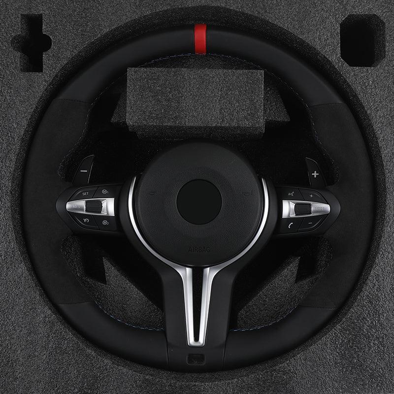 M Sport Volant Lenkrad Half Alcantara Steering Wheel for BMW F10 F20 F21 F22 F30 F31 F32 F33 F34 F35 F36 F07 F12 F13 M4 M3 F80 - YunLexus