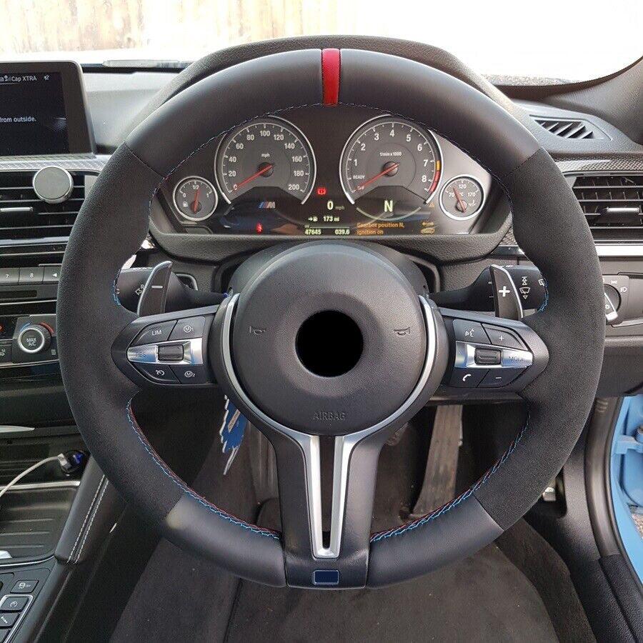 M Sport Volant Lenkrad Half Alcantara Steering Wheel for BMW F10 F20 F21 F22 F30 F31 F32 F33 F34 F35 F36 F07 F12 F13 M4 M3 F80 - YunLexus