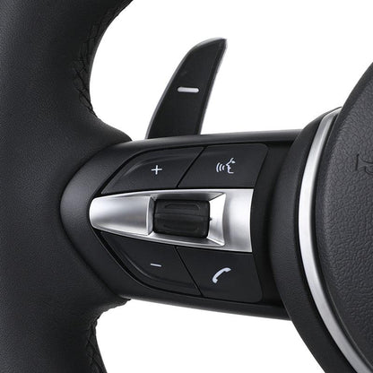 M Sport Wooden Flat Bottom Alcantara LED Steering Wheel for BMW F06 F10 F11 F22 F30 F32 F36 X5 F15 E70 X6 E71 E90 F80 M3 F82 M4 - YunLexus