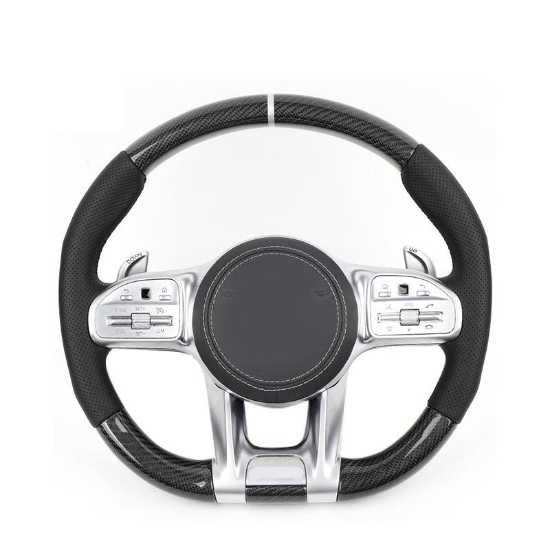 New Design Carbon Fiber Steering Wheel for Mercedes C300 C200 C180 S300 S320 S420 S500 S600 S400 S450 S350 S63 S65 GLA AMG GT - YunLexus Custom Custom Steering Wheels for Mercedes
