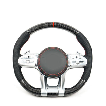 OEM Carbon Fiber Steering Wheel for Mercedes Benz AMG GT 63 S W205 W166 W177 W204 W217 W222 C63 E63 S63 G63 GT63 GLE63 GTS GTR - YunLexus Custom Custom Steering Wheels for Mercedes