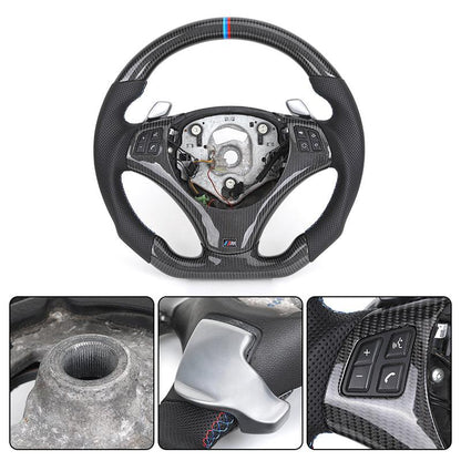 Original E Chassis Volant Carbon Fiber Steering Wheel for BMW E91 E90 E92 E93 E39 E46 E60 E61 E65 E66 E81 E82 E83 Z4 E89 E70 E71 - YunLexus