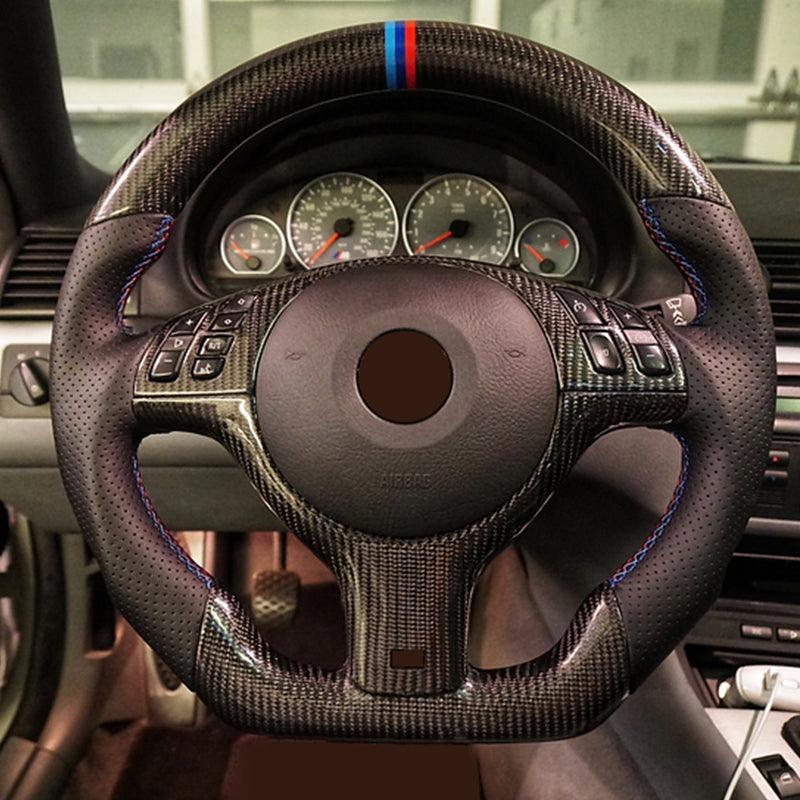 Original E Chassis Volant Carbon Fiber Steering Wheel for BMW E91 E90 E92 E93 E39 E46 E60 E61 E65 E66 E81 E82 E83 Z4 E89 E70 E71 - YunLexus