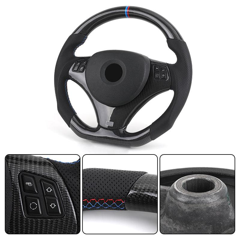 Original E Chassis Volant Carbon Fiber Steering Wheel for BMW E91 E90 E92 E93 E39 E46 E60 E61 E65 E66 E81 E82 E83 Z4 E89 E70 E71 - YunLexus