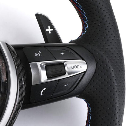 Perforated Leather Carbon M Sport Performance Steering Wheel for BMW F10 F20 F30 F02 F32 E60 E70 E92 E60 M3 F80 F90 M5 X5 F15 - YunLexus