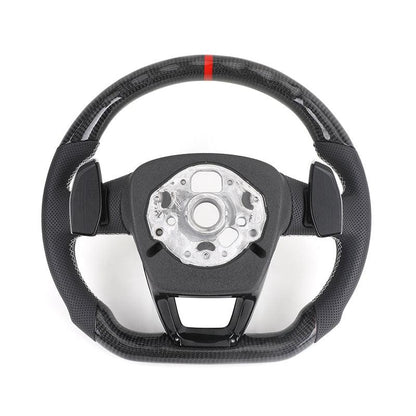 RS Sport Volant Lenkrad Half Perforated Leather Carbon Steering Wheel for Audi S5 A4 B8 B8.5 B9 RS5 RS6 A6 C7 S7 A7 S8 A3 A8 TT