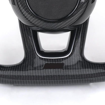 S-Line With Carbon Cover Half Alcantara Carbon LED Steering Wheel for Audi RS RS3 RS6 C8 A3 A4 A5 A6 C7 B7 B8 B9 Q5 Q7