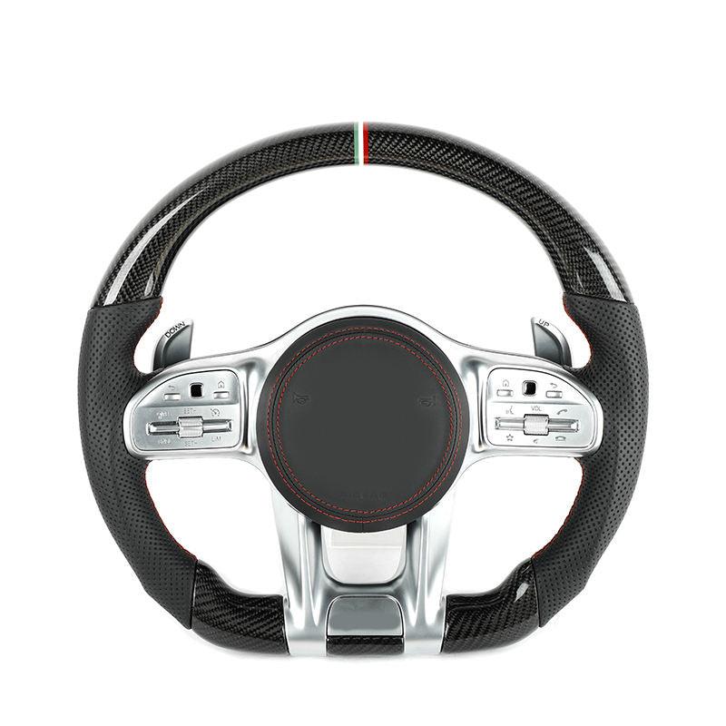 Upgrade Carbon Fiber Steering Wheel for Mercedes-Benz AMG GT GLA CLA GLC GLS GLE G500 G55 G350 G63 GLC300 E200 E300 E320 C63S - YunLexus Custom Custom Steering Wheels for Mercedes