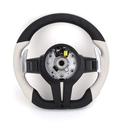 Upgrade M Sport Heated Perforated Leather Steering WHeel for BMW F10 M5 F90 F30 F20 X5 E70 X6 X6M E71 E46 M3 E39 E60 E92 Z4 M4 - YunLexus
