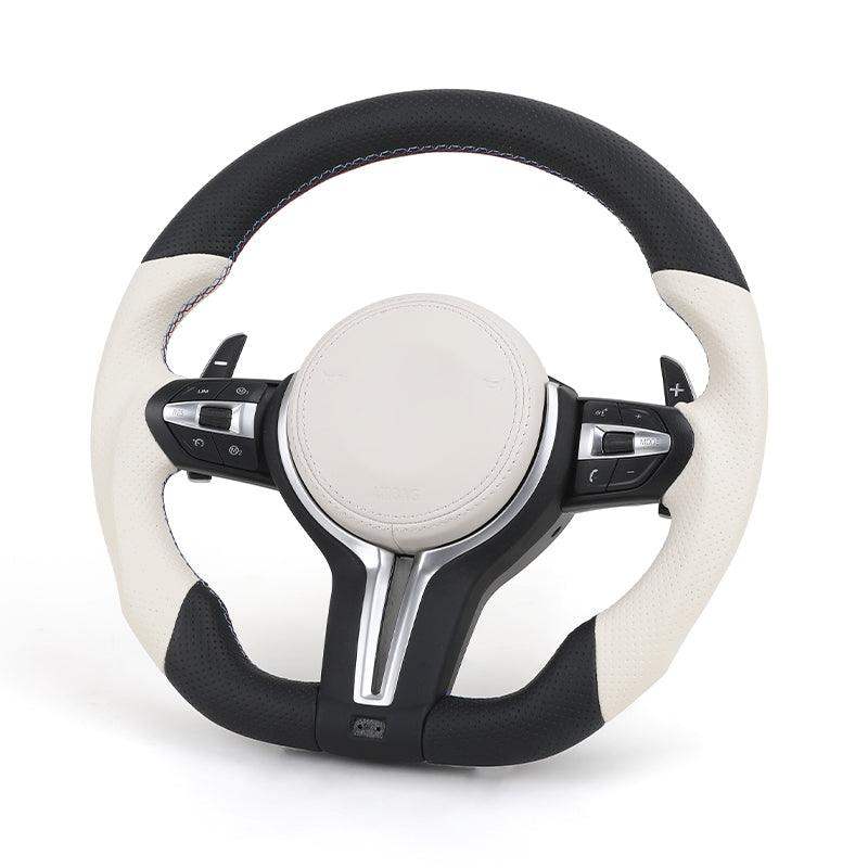 Upgrade M Sport Heated Perforated Leather Steering WHeel for BMW F10 M5 F90 F30 F20 X5 E70 X6 X6M E71 E46 M3 E39 E60 E92 Z4 M4 - YunLexus