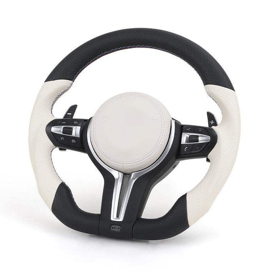Upgrade M Sport Heated Perforated Leather Steering WHeel for BMW F10 M5 F90 F30 F20 X5 E70 X6 X6M E71 E46 M3 E39 E60 E92 Z4 M4 - YunLexus